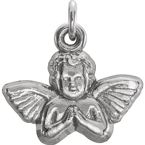 Sterling Silver 11x12mm Angel Baby Pendant Sterling Silver 11x12mm Angel Baby Pendant