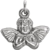 Sterling Silver 11x12mm Angel Baby Pendant