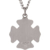 Sterling Silver 25.25mm St. Florian 24" Necklace Sterling Silver 25.25mm St. Florian 24" Necklace
