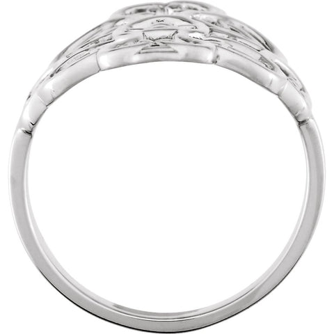 14k White Gold Filigree Ring, Size 6 14k White Gold Filigree Ring, Size 6
