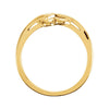 14k Yellow Gold Double Heart Ring, Size 6 14k Yellow Gold Double Heart Ring, Size 6