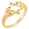 Star of David Ring in 10k Yellow Gold ( Size 6 )