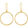 14k Yellow Gold Circle Shaped Earrings 14k Yellow Gold Circle Shaped Earrings