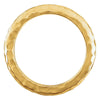 14k Yellow Gold Hammered Ring, Size 7 14k Yellow Gold Hammered Ring, Size 7