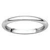 10k White Gold 2mm Comfort Fit Band, Size 5.5
