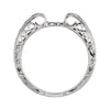 14k White Gold Hand Engraved Engagement Base Size 7 14k White Gold Hand Engraved Engagement Base Size 7