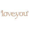 14k Rose Gold "Love You" Neck Trim Pendant Mounting 14k Rose Gold "Love You" Neck Trim Pendant Mounting