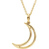 14K Yellow Gold Crescent Moon 16-Inch Necklace 14K Yellow Gold Crescent Moon 16-Inch Necklace