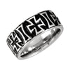 09.00 mm Cobalt Design Wedding Band Ring with Black PVD (Size 9.5 )