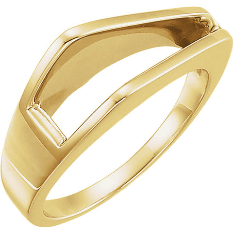 14k Yellow Gold Freeform Ring, Size 6 14k Yellow Gold Freeform Ring, Size 6