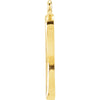 14k Yellow Gold Breast Cancer Awareness Ribbon Charm Dangle 14k Yellow Gold Breast Cancer Awareness Ribbon Charm Dangle