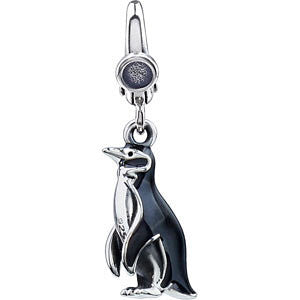 Sterling Silver Enamel Penguin Charm Sterling Silver Enamel Penguin Charm
