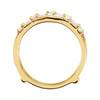 14k Yellow Gold 1/2 CTW Diamond Ring Guard, Size 7