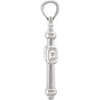 14k White Gold Hollow Cross Pendant 14k White Gold Hollow Cross Pendant