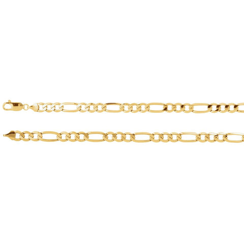 10k Yellow Gold 7mm Figaro 8" Chain 10k Yellow Gold 7mm Figaro 8" Chain
