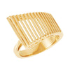 Metal Fashion Ring in 14k Yellow Gold ( Size 6 ) Metal Fashion Ring in 14k Yellow Gold ( Size 6 )