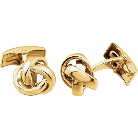 14k Yellow Gold Knot Cuff Links 14k Yellow Gold Knot Cuff Links