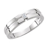 0.05 CTTW Diamond Duo Wedding Band Ring for Men in 14k White Gold (Size 10 ) 0.05 CTTW Diamond Duo Wedding Band Ring for Men in 14k White Gold (Size 10 )