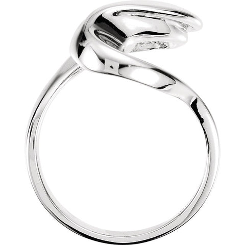 14k White Gold Freeform Ring, Size 6 14k White Gold Freeform Ring, Size 6