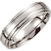 Dura Cobalt Wedding Band Ring with Grooves (Size 10 ) Dura Cobalt Wedding Band Ring with Grooves (Size 10 )