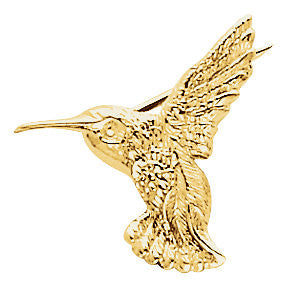 14k Yellow Gold 19x21mm Hummingbird Brooch 14k Yellow Gold 19x21mm Hummingbird Brooch