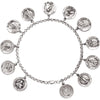 Saints Bracelet in Sterling Silver ( 7.50-Inch )