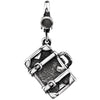 Suit Case Charm in Sterling Silver Suit Case Charm in Sterling Silver