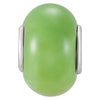 Kera Lime Green Glass Bead in Sterling Silver Kera Lime Green Glass Bead in Sterling Silver