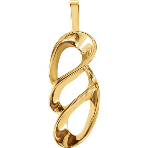 14k Yellow Gold Freeform Pendant 14k Yellow Gold Freeform Pendant