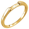 Wedding Band For Matching Engagement Ring in 14K Yellow Gold (Size 6)