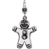 23.00x12.00 mm Ginger Bread Man Charm in Sterling Silver 23.00x12.00 mm Ginger Bread Man Charm in Sterling Silver