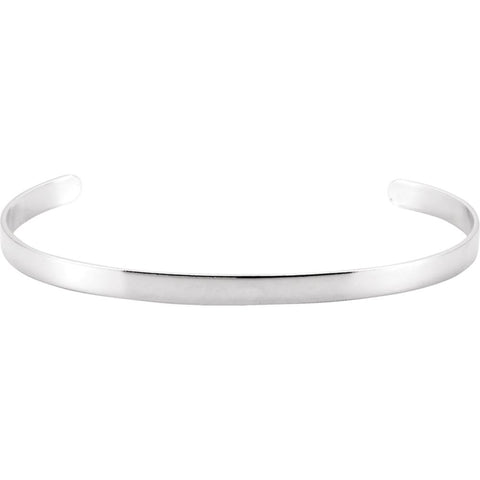 Sterling Silver Cuff Bracelet - 4.75mm Sterling Silver Cuff Bracelet - 4.75mm
