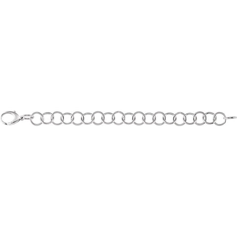 Sterling Silver 12mm Ring Link 8" Chain Sterling Silver 12mm Ring Link 8" Chain