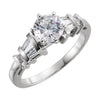 Wedding Band for Matching Engagement Ring in 18k White Gold ( Size 6 ) Wedding Band for Matching Engagement Ring in 18k White Gold ( Size 6 )