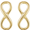 14k Yellow Gold Infinity-Inspired Earrings 14k Yellow Gold Infinity-Inspired Earrings