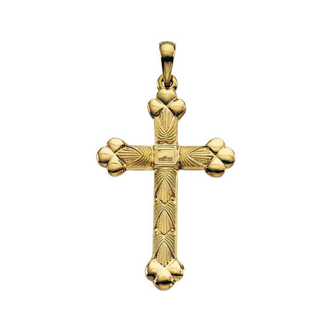 14k Yellow Gold 32x22mm Cross Pendant 14k Yellow Gold 32x22mm Cross Pendant