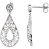 Pair of 1/10 CTTW Diamond Earrings in Sterling Silver