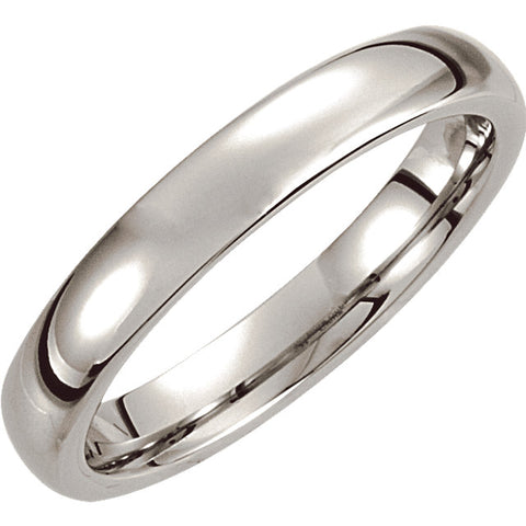 Cobalt 4mm Slightly Domed Band Size 7 Cobalt 4mm Slightly Domed Band Size 7