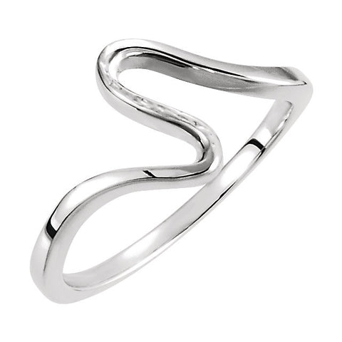 14k White Gold Metal Fashion Ring, Size 6 14k White Gold Metal Fashion Ring, Size 6