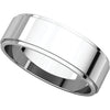 Sterling Silver 6mm Flat Edge Band, Size 8 Sterling Silver 6mm Flat Edge Band, Size 8