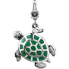 23.00x19.00 mm Turtle Charm in Sterling Silver 23.00x19.00 mm Turtle Charm in Sterling Silver