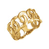 14K Yellow Gold 9.5mm Link Design Band (Size 6) 14K Yellow Gold 9.5mm Link Design Band (Size 6)