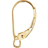 Lever Back With Open Ring in 14K Yellow Gold Lever Back With Open Ring in 14K Yellow Gold
