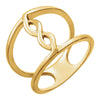 14k Yellow Gold Rope Design Ring, Size 7 14k Yellow Gold Rope Design Ring, Size 7