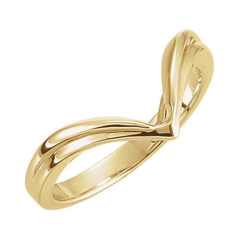 14k Yellow Gold V-Shape Fashion Ring, Size 6 14k Yellow Gold V-Shape Fashion Ring, Size 6