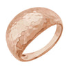 12mm Hammered Dome Ring in 14K Rose Gold (Size 7) 12mm Hammered Dome Ring in 14K Rose Gold (Size 7)
