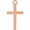 Cross Charm in 14K Rose Gold Cross Charm in 14K Rose Gold