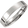 Polished Flat Titanium Wedding Band Ring (Size 9.5 ) Polished Flat Titanium Wedding Band Ring (Size 9.5 )