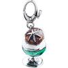 Sterling Silver Enamel Cocktail with Umbrella Charm Sterling Silver Enamel Cocktail with Umbrella Charm