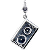 23.00x17.00 mm Speaker Charm in Sterling Silver 23.00x17.00 mm Speaker Charm in Sterling Silver